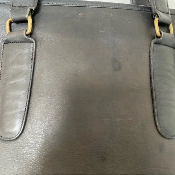 Vintage Coach Zipper Tote Navy Leather No. 9785 Made in NYC - Picture 6 of 14